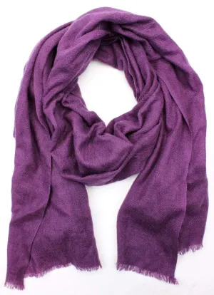 100% Pashmina Shawl in Dark Purple