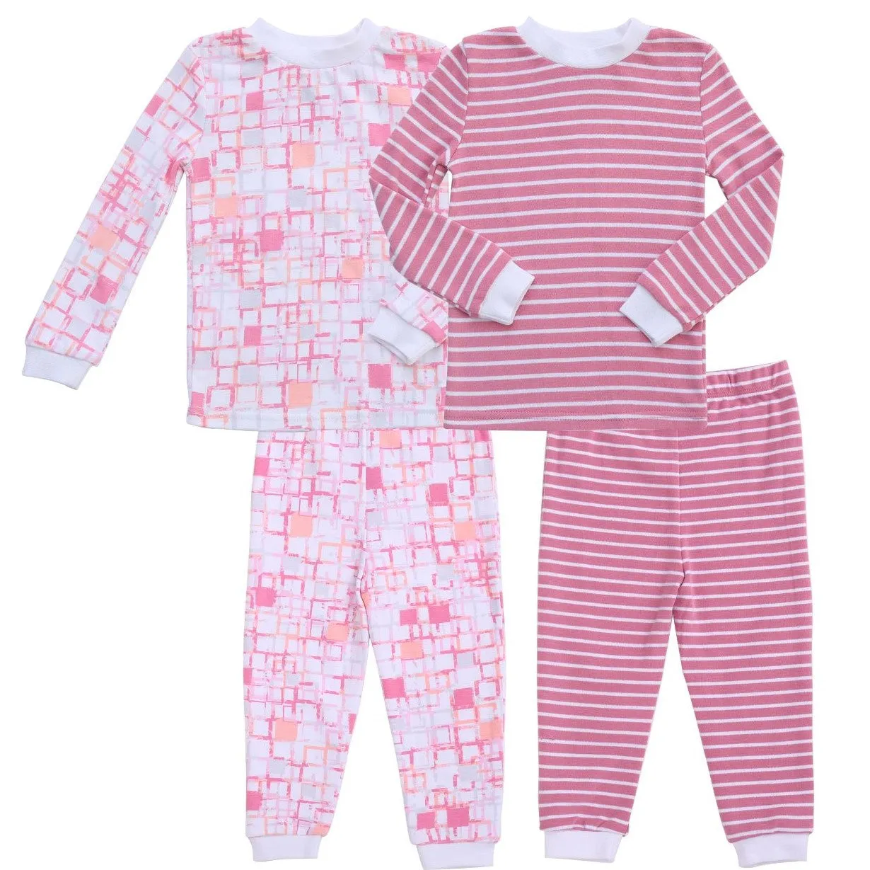 Asher and Olivia Pajamas Girls Toddler Pjs Set Pants Sleeper for Kids Sleepwear