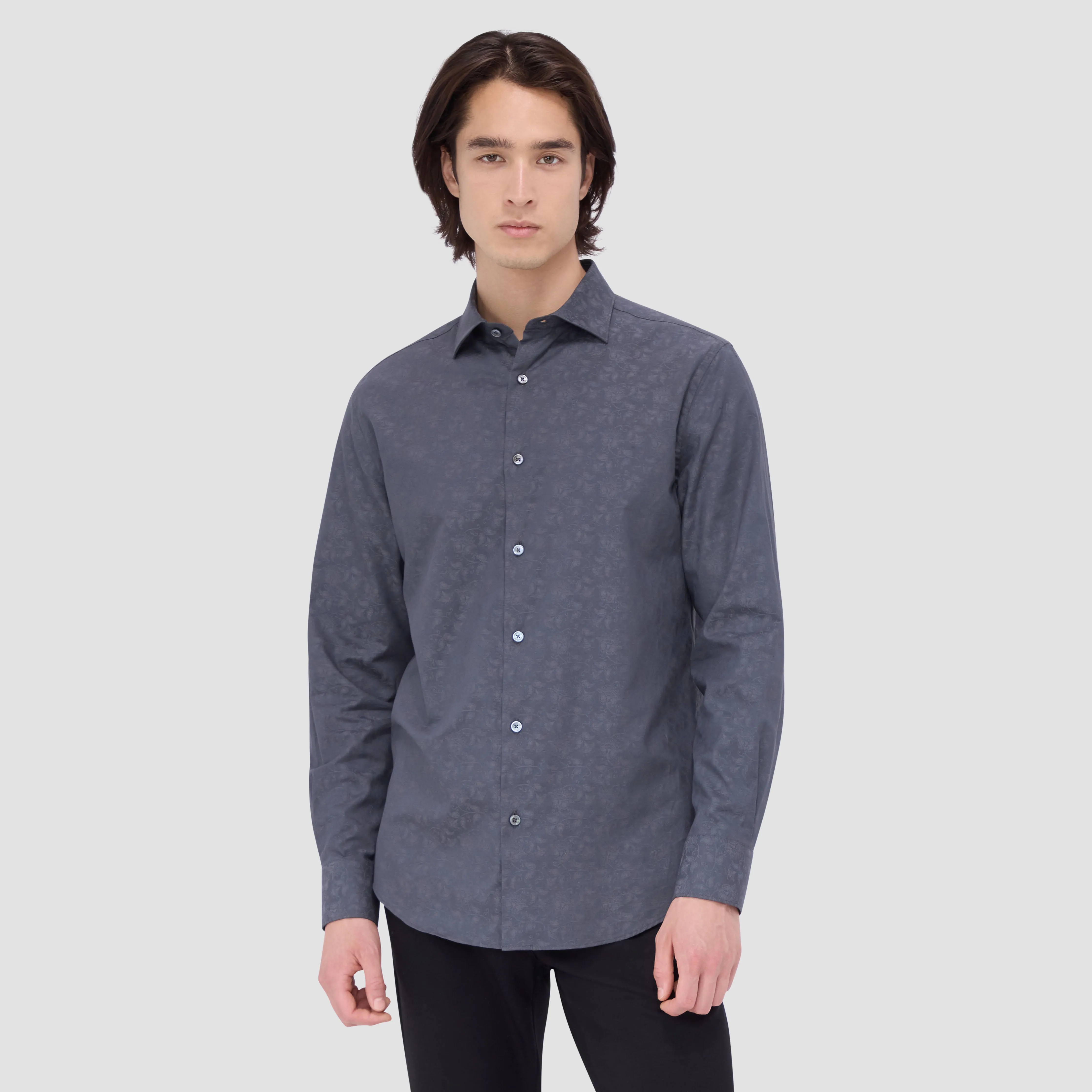 Axel Tonal Floral Jacquard Shirt