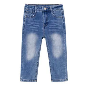 Baby Boy Jeans,Soft Ripped Denim Elastic Band Pants