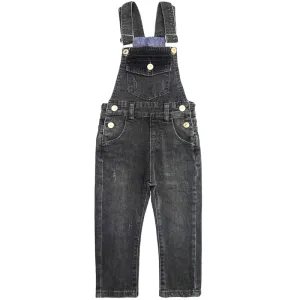 Baby Boys Slim Fit Jeans Toddler Flap Bib Pocket Fashion Denim Overalls