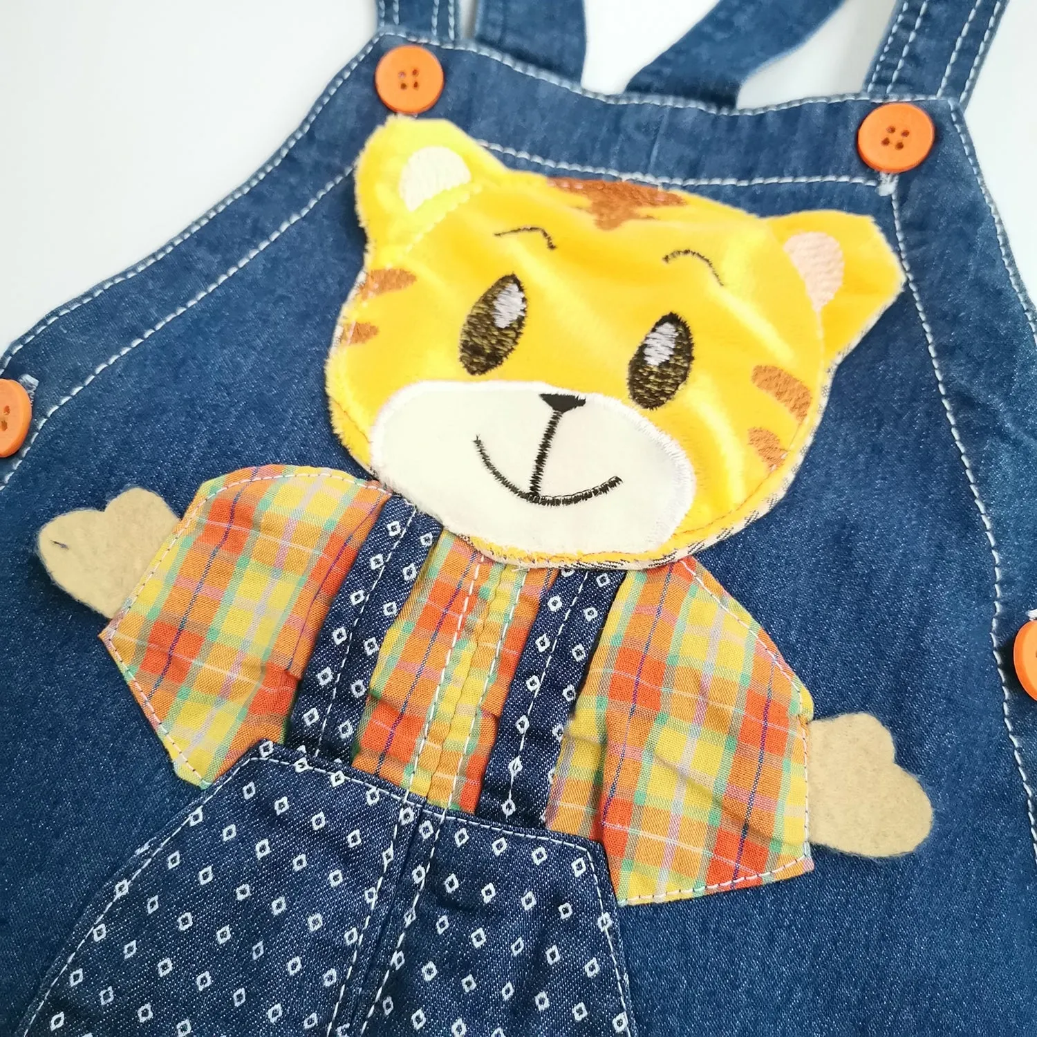 Baby Cute Summer Jean Overalls,Toddler Denim Cartoon 3D Animal Shortalls