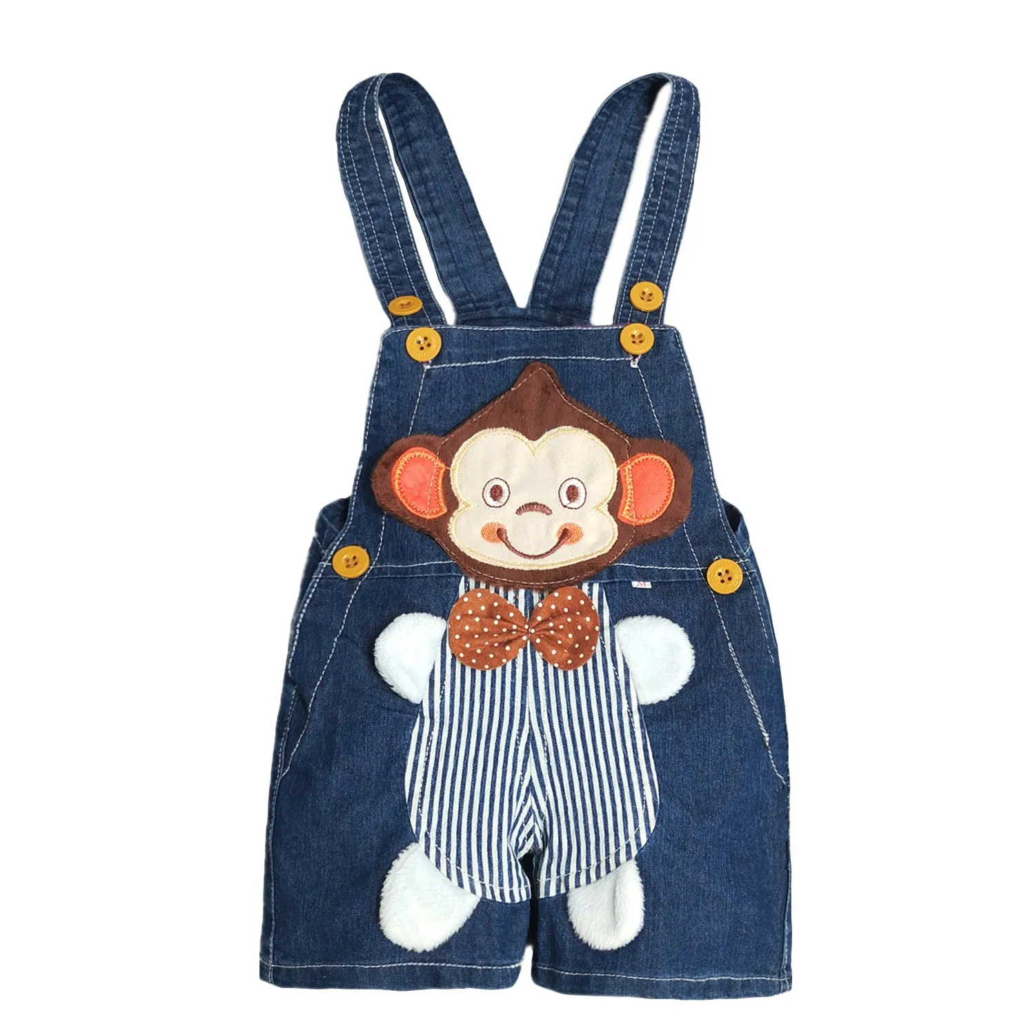 Baby Cute Summer Jean Overalls,Toddler Denim Cartoon 3D Animal Shortalls