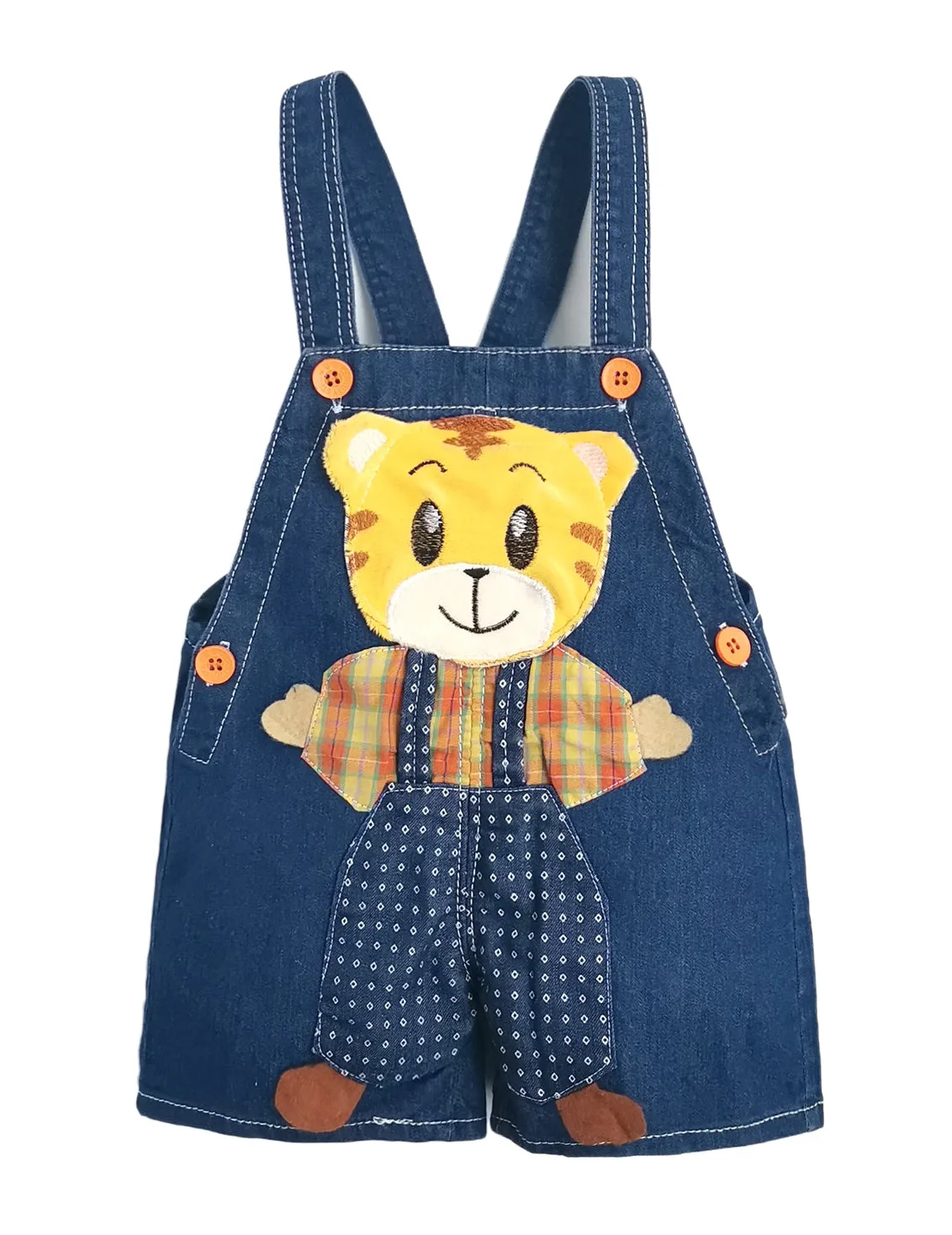 Baby Cute Summer Jean Overalls,Toddler Denim Cartoon 3D Animal Shortalls