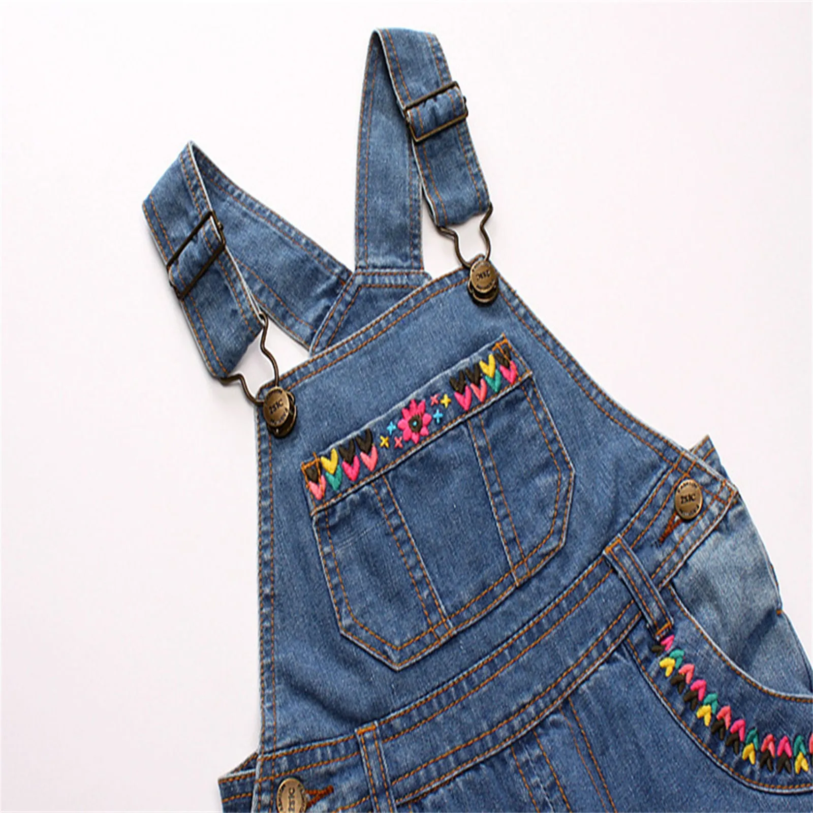 Baby Little Boys Girls Novel Denim Overalls