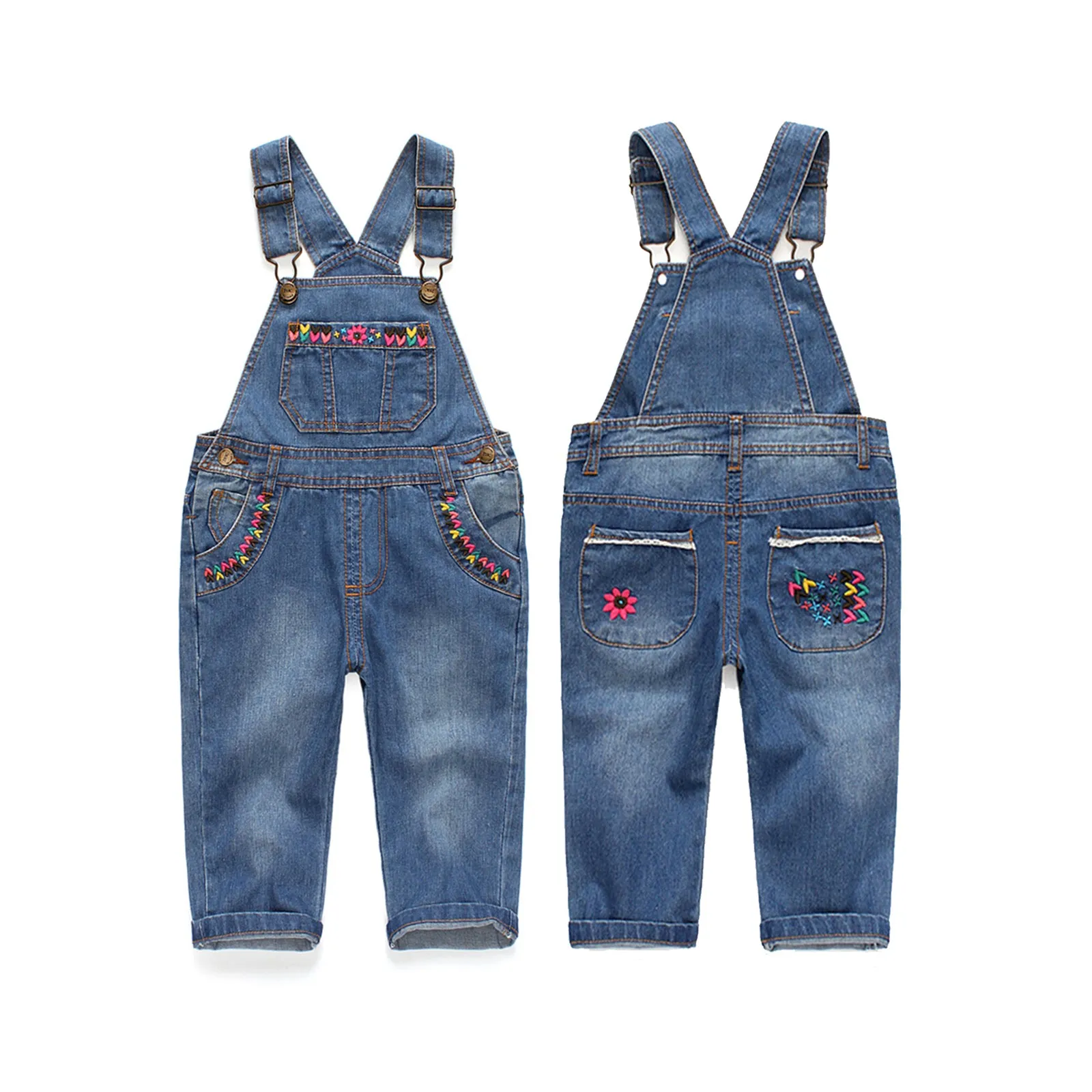 Baby Little Boys Girls Novel Denim Overalls