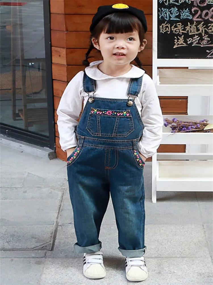 Baby Little Boys Girls Novel Denim Overalls