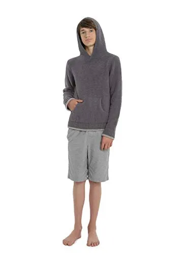 Barefoot Dreams CozyChic Youth Pullover Casual Hoodie, Soft Polyester