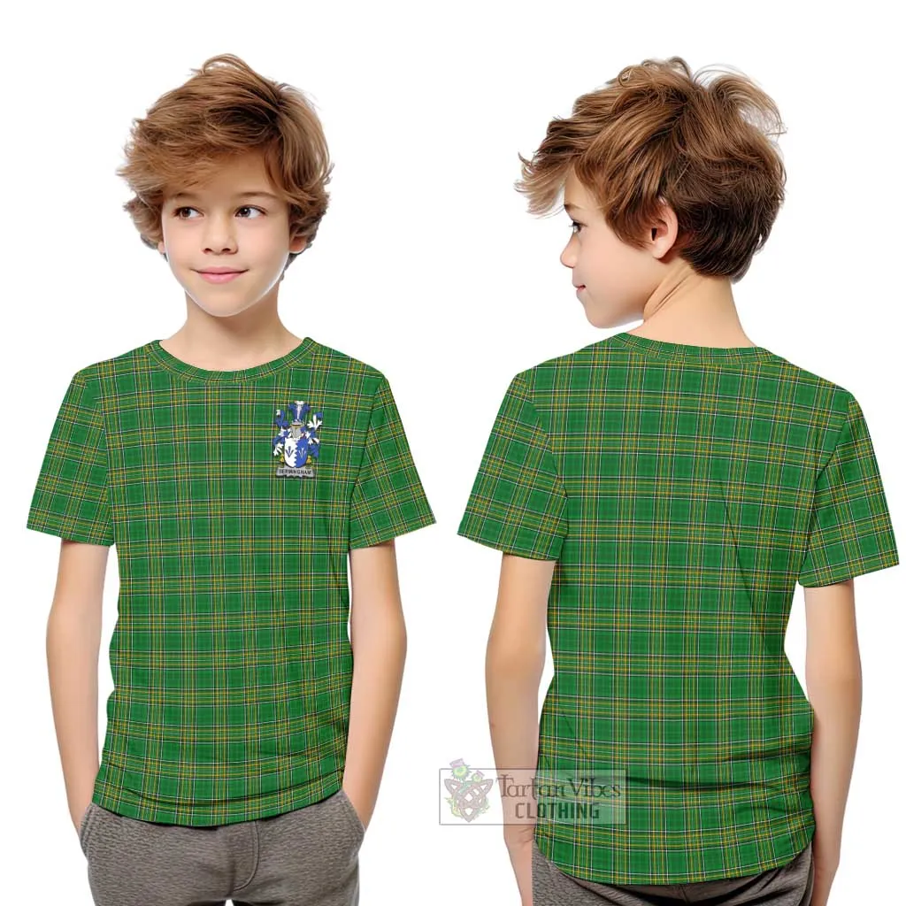 Bermingham Irish Clan Kid T-Shirt with Coat of Arms