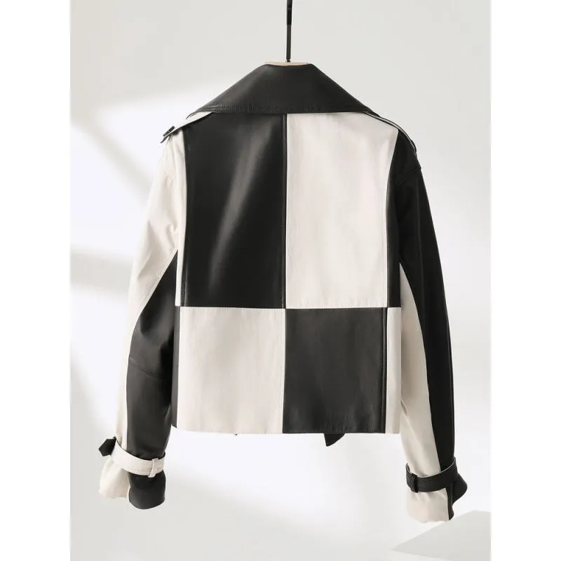 Black and White Checkered Jacket