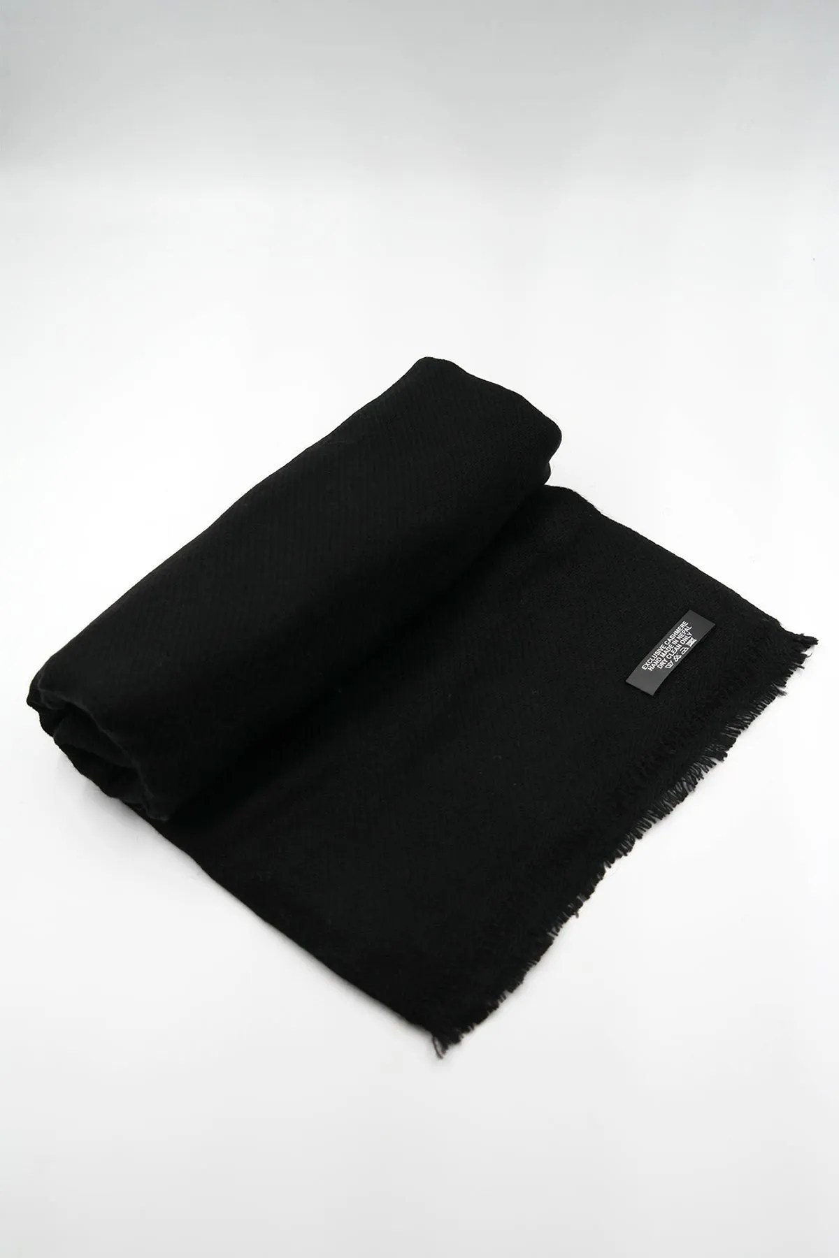 Black Pure Pashmina Shawls for Women