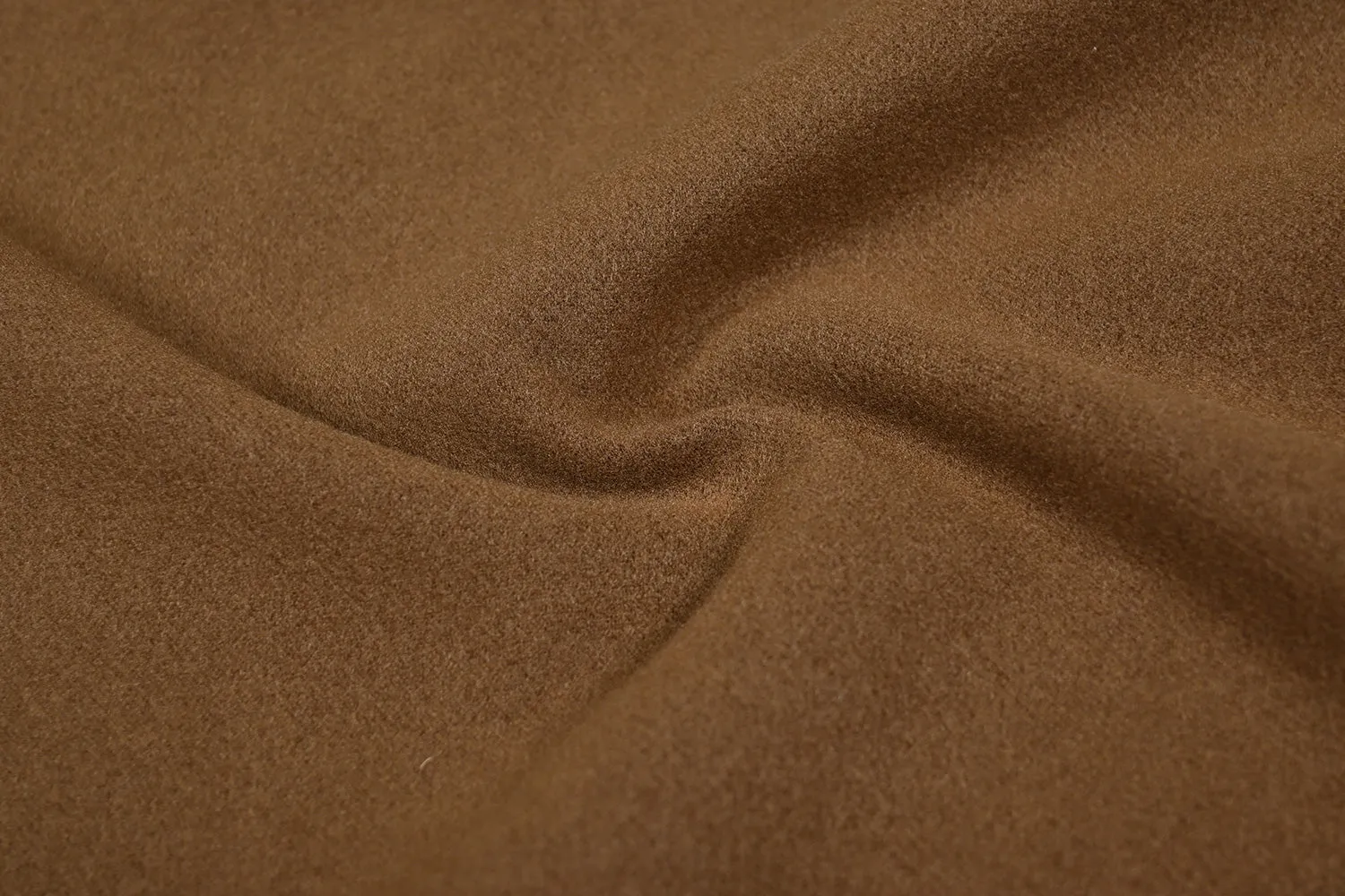 Brown Plain Viscose Polyester Blend Felt Fabric