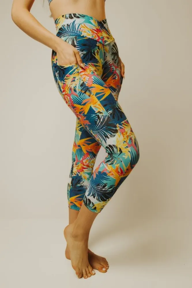 Capri Legging with Pockets - ENDLESS SUMMER