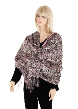 Cashmere Shawl- Snakeskin Print