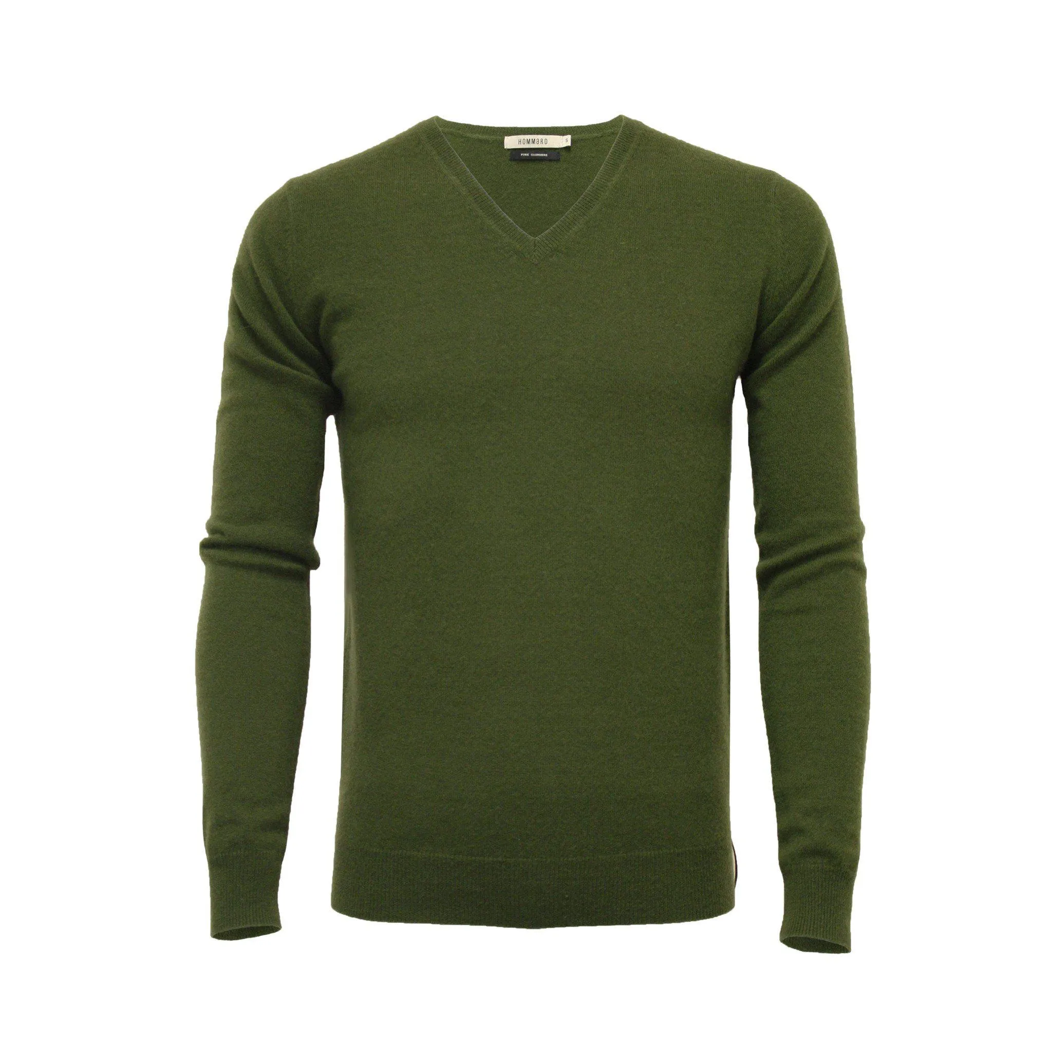 Cashmere V Neck Sweater Hunting Green