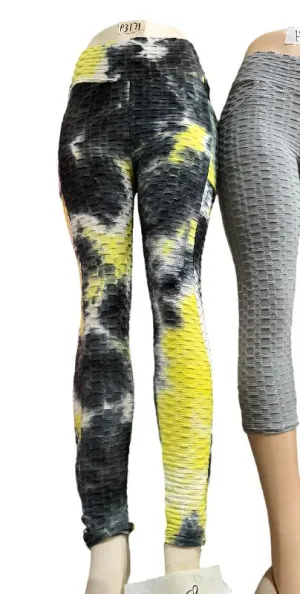 Casual Active Waffle Bubble Leggings Wholesale