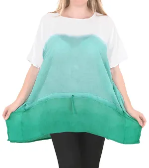 Casual Loose Fit Plus Kimono Loose Beachwear Women's Casual Top Green 14 - 18