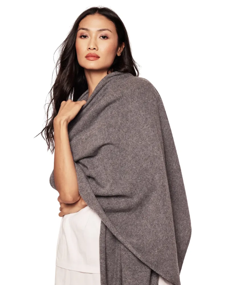 CAWDG Dark Grey Cashmere Wrap