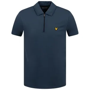 Chevron Zip Polo Dark Navy/Light Navy - SS23