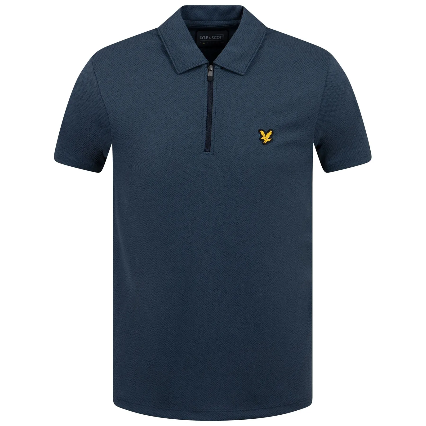 Chevron Zip Polo Dark Navy/Light Navy - SS23