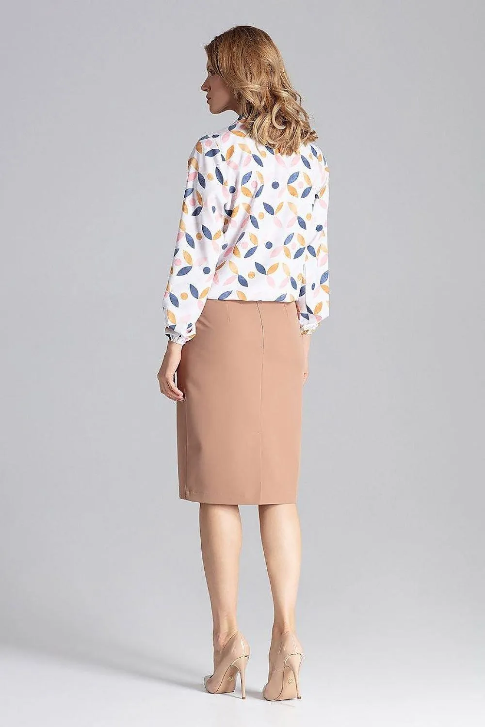 Chic Overlapping Back Knee-Length Pencil Skirt