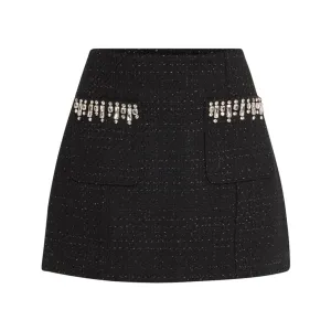 CINQ Á SEPT RANDI DECO BORDER TWEED MINI SKIRT