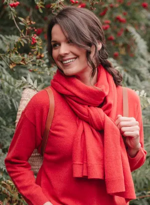 Classic Cashmere Scarf - Red