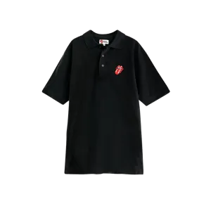 Classic Tongue Black Polo Shirt