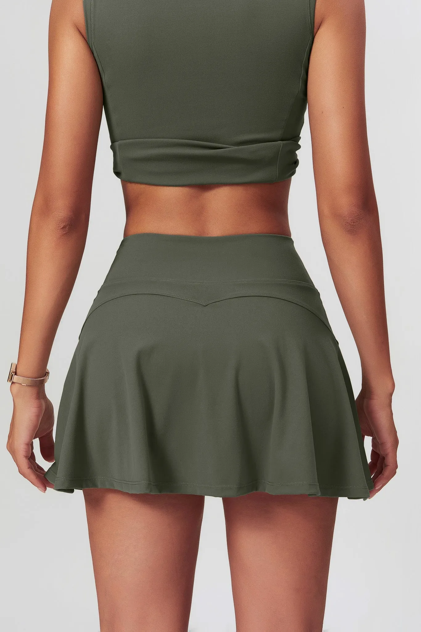 Colleen Mini Skirt - Olive