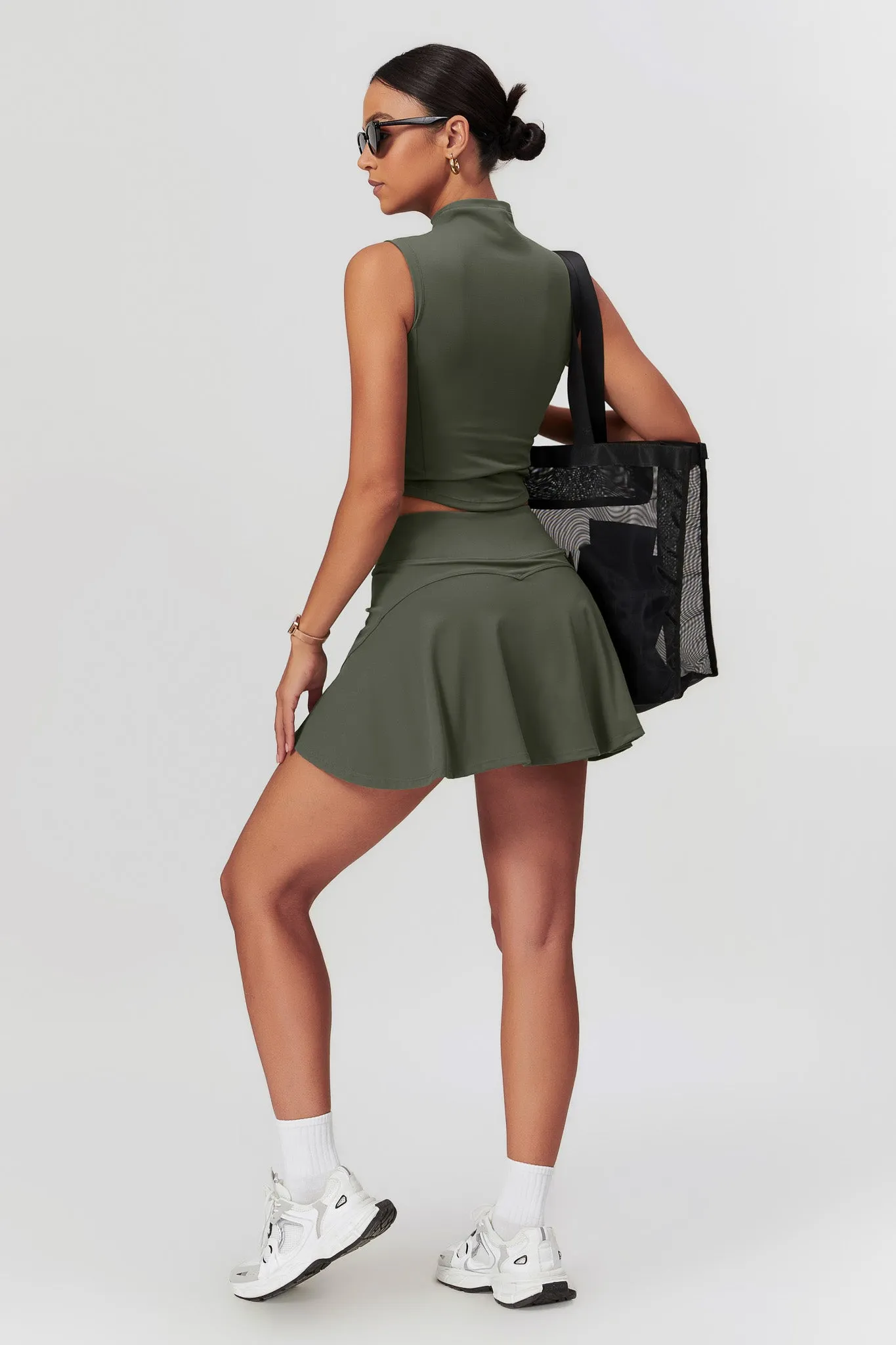 Colleen Mini Skirt - Olive