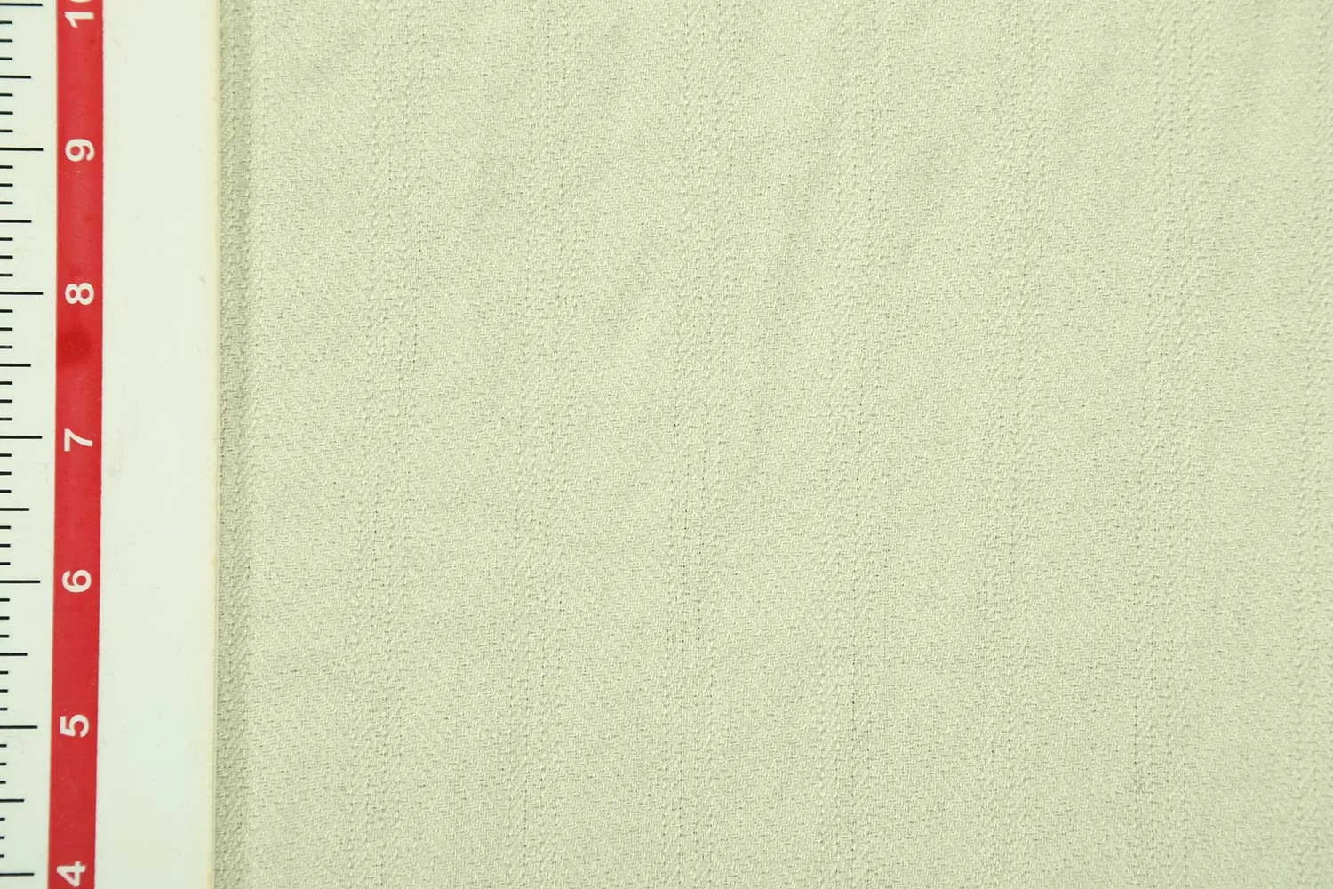 Cream Plain Herringbone Wool Fabric