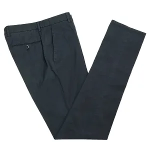 Dark Blue Slim Fit Stretch Cotton Chino