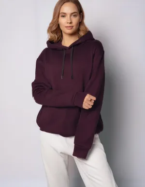 Deep Purple Plum Cozy Hoodie