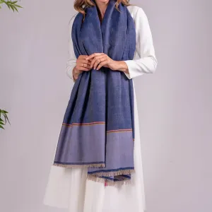 Denim Blues Pashmina Cashmere Shawl