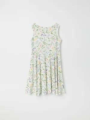 Ditsy Floral Print Kids Dress