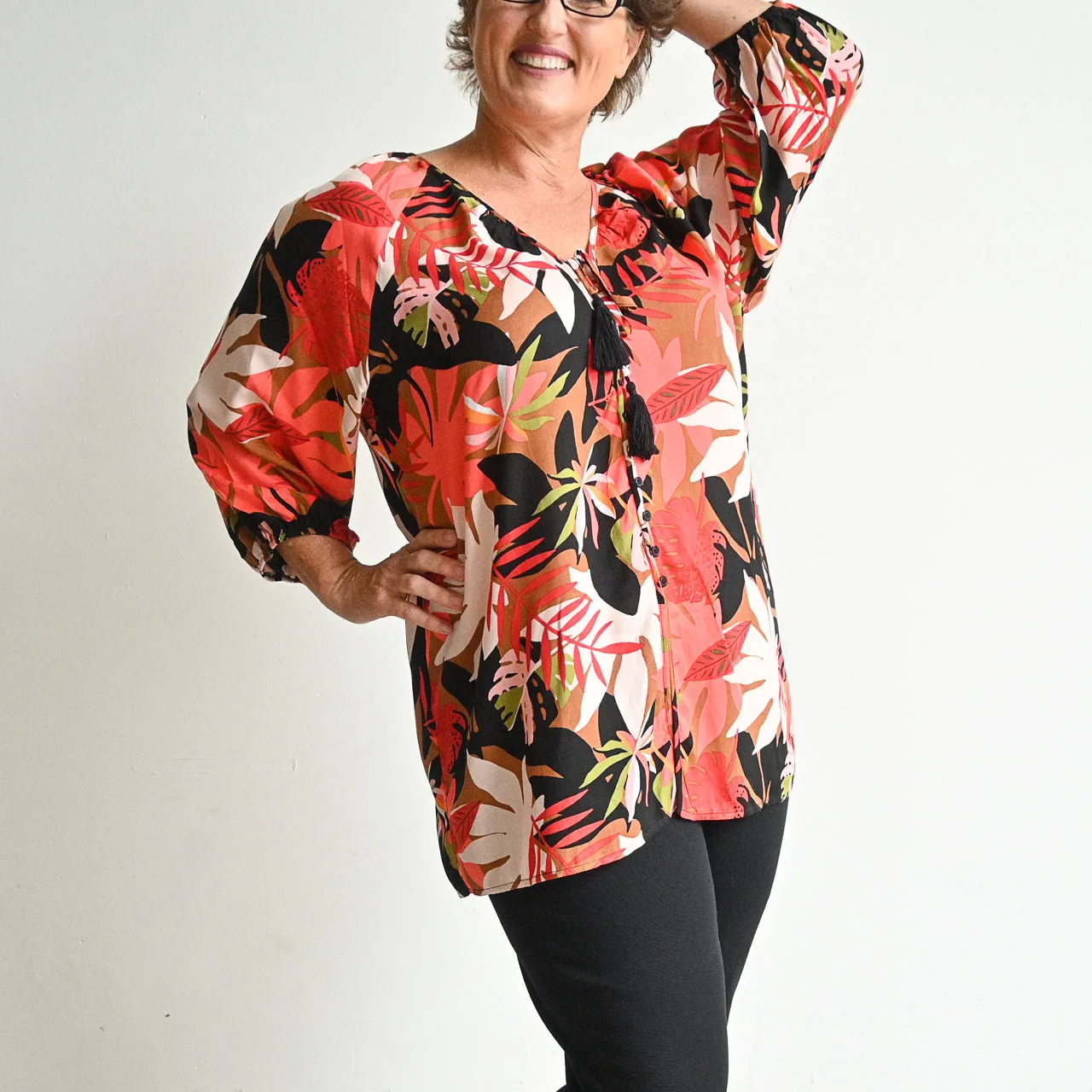 Don't Go Changing Blouse - Retro Floral