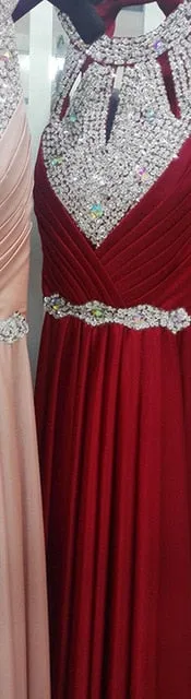 Elegant Long Floor Length Satin Sexy Formal Prom Party Gowns