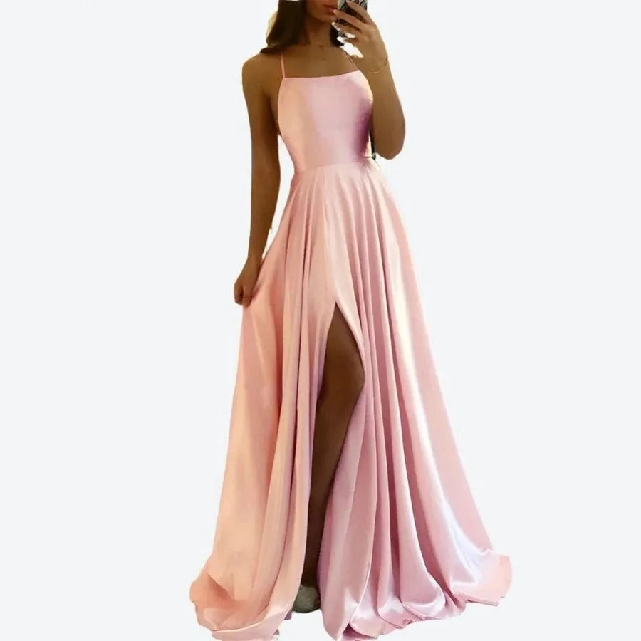 Elegant Satin Evening Gowns