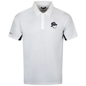 Evergreen Paneled Performance Pique Polo White/Black - W24