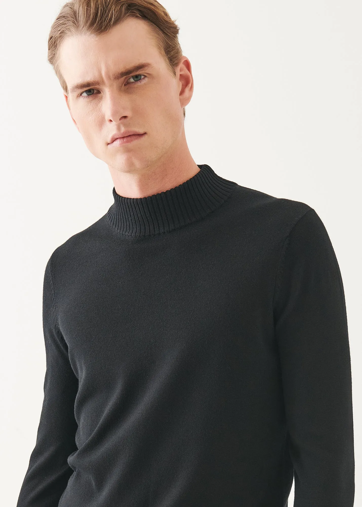 Extra-Fine Merino Mock Neck Sweater