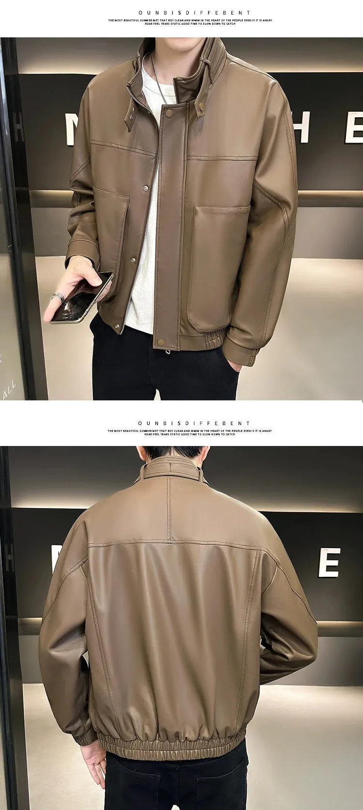 Fall/Winter Korean Style Trendy Slim Fit Jacket Motorcycle