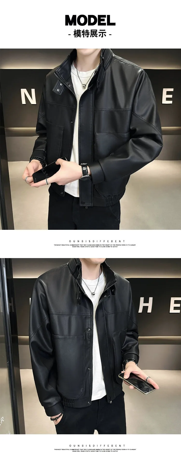 Fall/Winter Korean Style Trendy Slim Fit Jacket Motorcycle