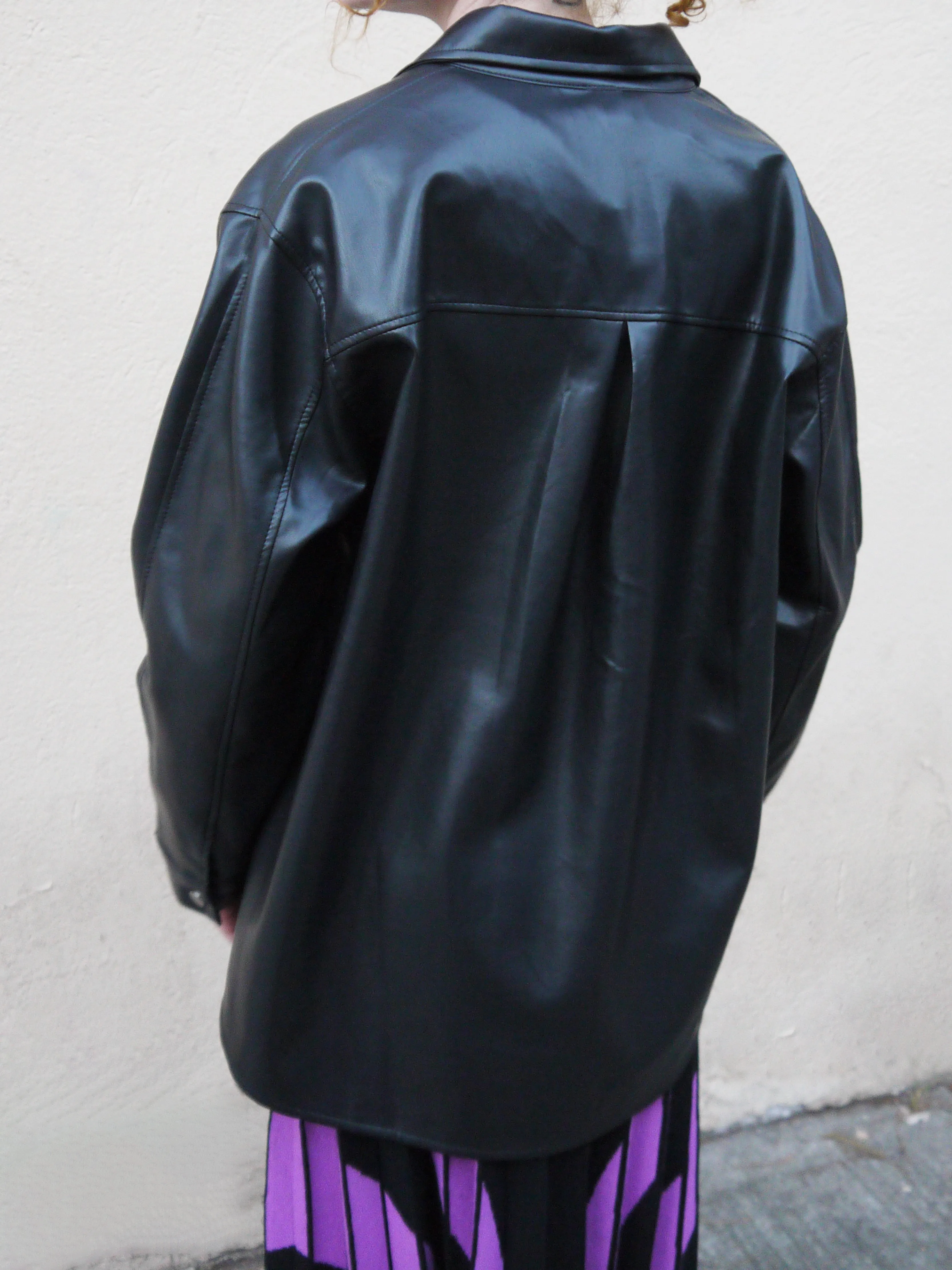 faux leather jacket