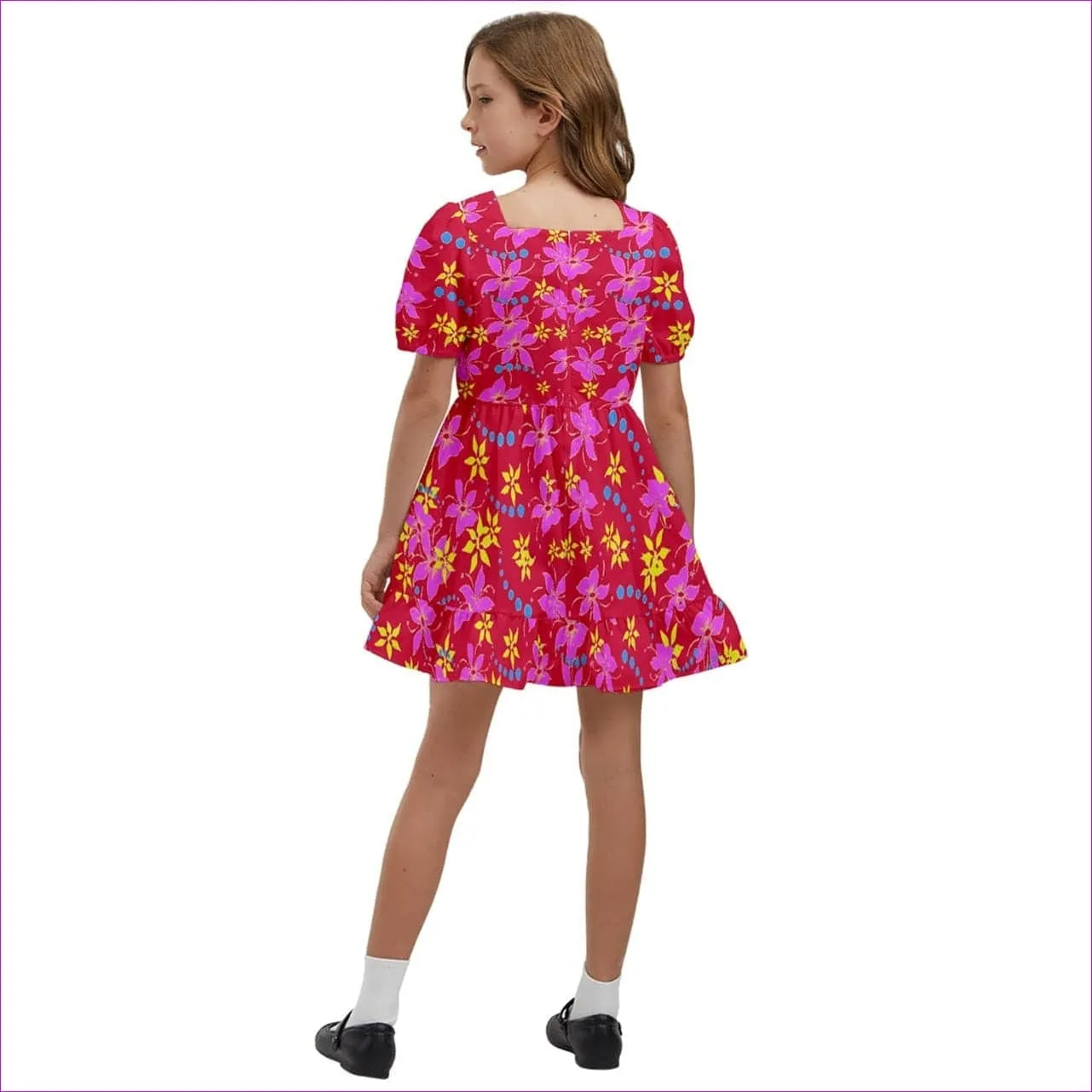 Floral Wear Kids Short Sleeve Dolly Dress