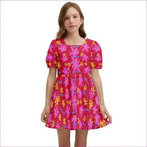 Floral Wear Kids Short Sleeve Dolly Dress