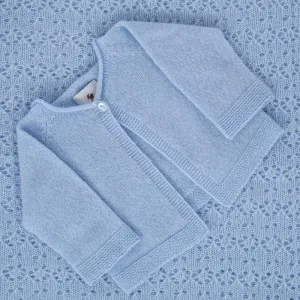 G.H.Hurt & Son Cashmere Baby Cardigan - Blue