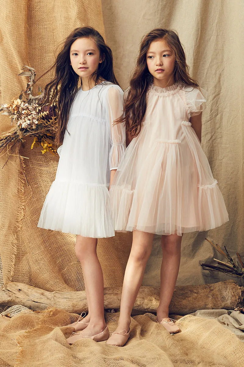 Girls Dress Nellystella Alice - Classic White