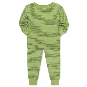 Green Blue Bamboo Pajama Set (Toddler)