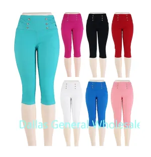 High Wasit Capris Pants Wholesale