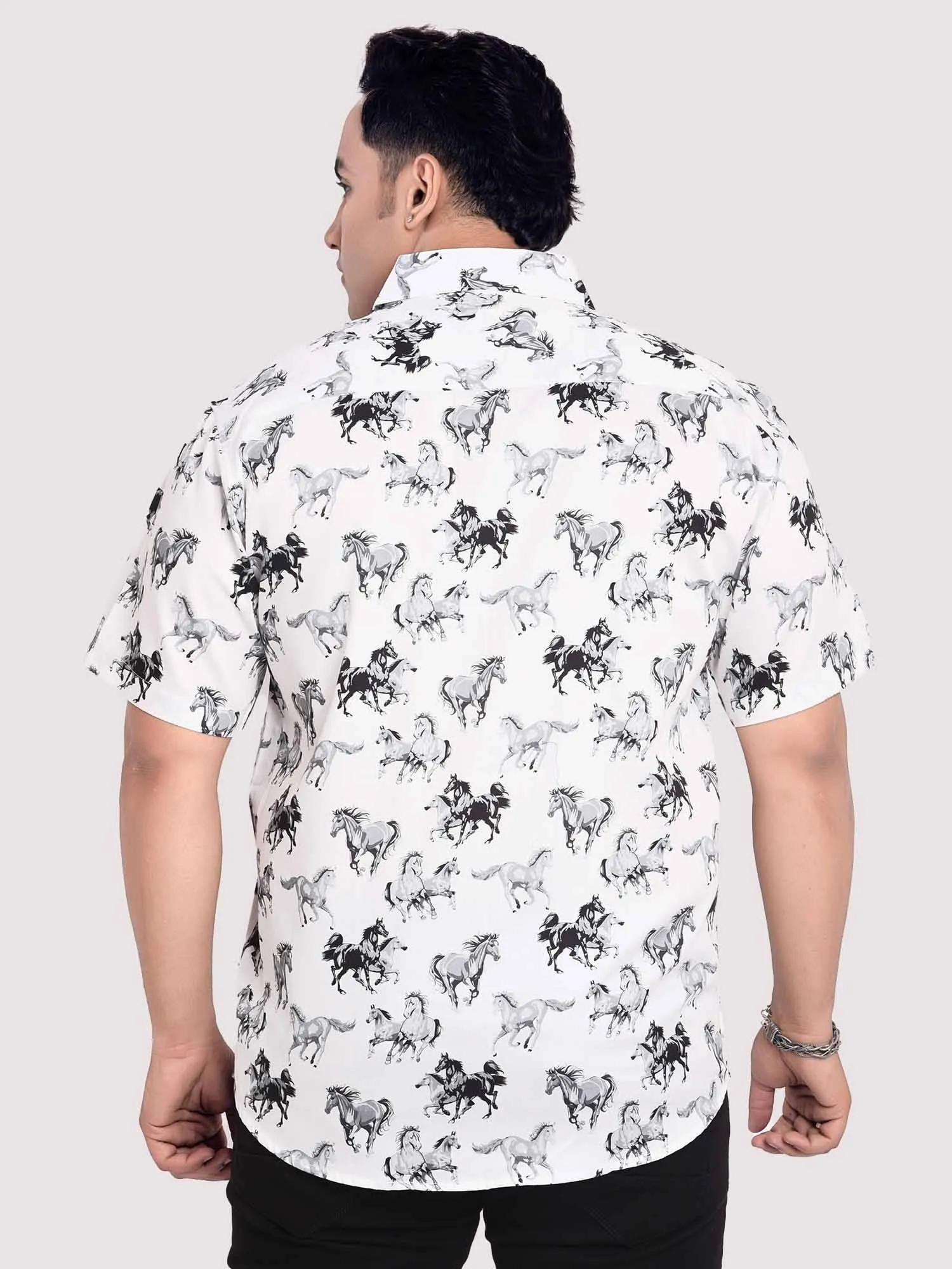 Horse World Digital Printed Shirt Men's Plus Size Success